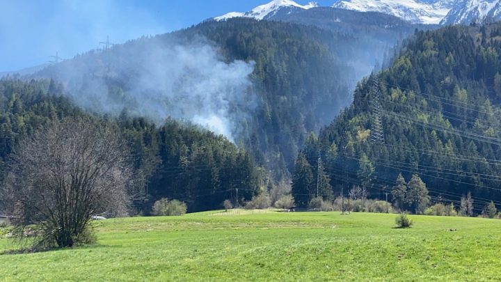 Waldbrand in Pfaffenhofen