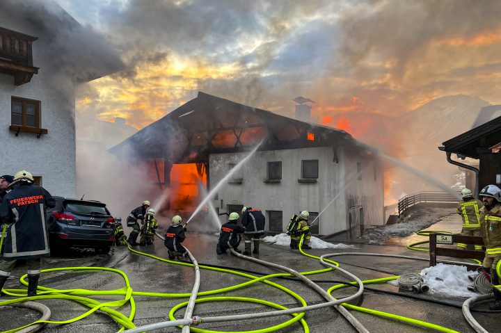 Großbrand in Patsch